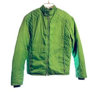VTG Tempco Puffer Jacket Womens M Green Goose Down Insulated Hooded Ski Outdoor